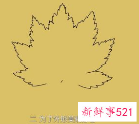 枫叶怎么画步骤