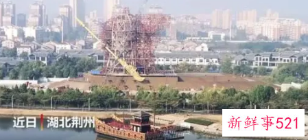 荆州巨型关公像为什么只剩钢架和大刀