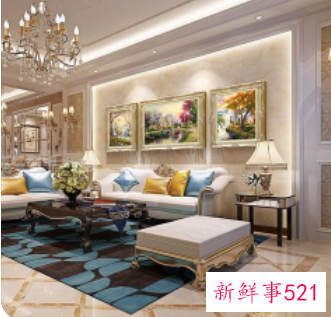 客厅沙发挂画效果图