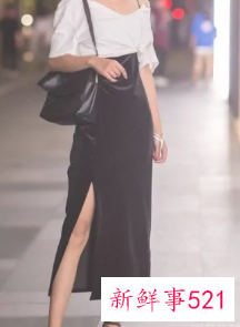 紧身开叉裙怎么搭配衣服