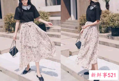 长裙子搭配什么短袖