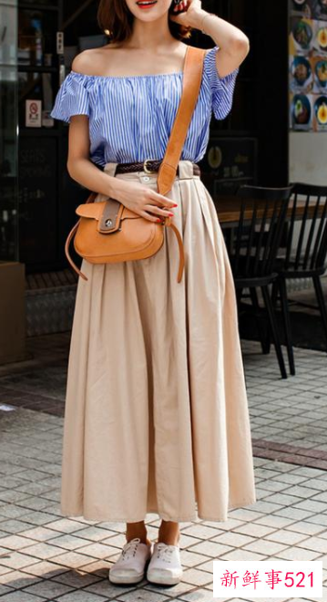 长裙子搭配什么短袖