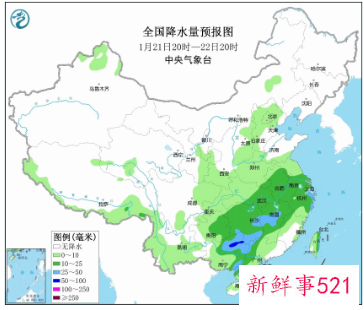 2022年首轮大范围雨雪将影响中东部