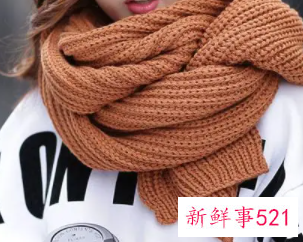 厚围巾的系法