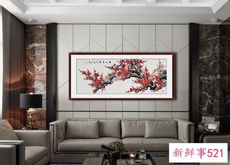 客厅沙发挂画效果图