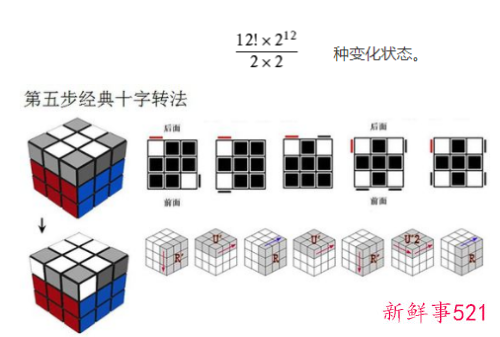 三阶魔方还原第7步公式