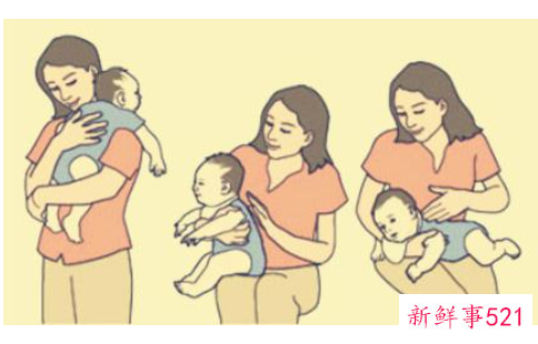 母乳喂养的新生儿如何拍嗝