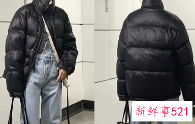 黑色羽绒服配什么丝巾