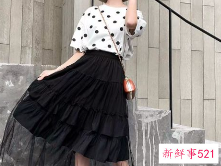 纱裙半身裙搭配什么上衣好看