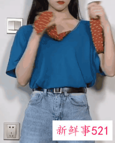 女士时尚短袖t恤穿搭