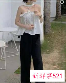 黑色阔腿裤搭配上衣图