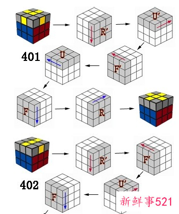 魔方教程公式口诀七步第一步