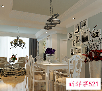 石膏线吊顶效果图