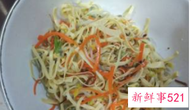 凉拌绿豆芽干豆腐丝