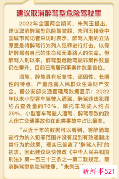 人大代表呼吁取消醉驾入刑引争议