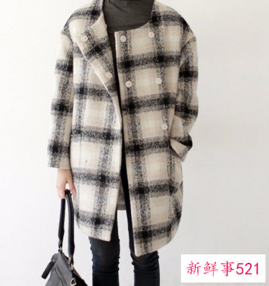 格子大衣好看吗