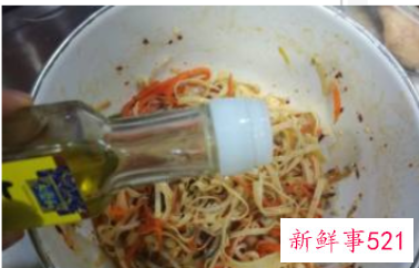 凉拌绿豆芽干豆腐丝