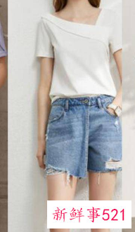 女士时尚短袖t恤穿搭