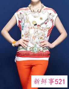 女士时尚短袖t恤穿搭