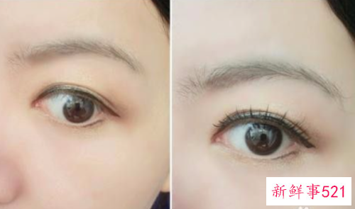粘假睫毛的步骤