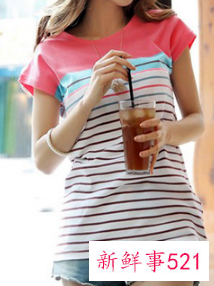 女士时尚短袖t恤穿搭