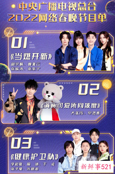 2022年央视网络春晚主持人