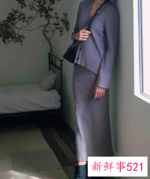 五十岁女人冬天半身裙搭配