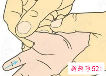 吓着了摸手心哪个位置