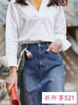 开叉长裙配什么上衣