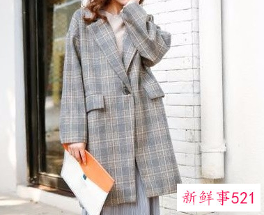 格子大衣好看吗