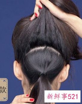 大饼脸怎么扎头发显脸小