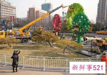 冬奥主题花坛将于20日完工亮相