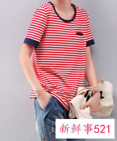 女士时尚短袖t恤穿搭