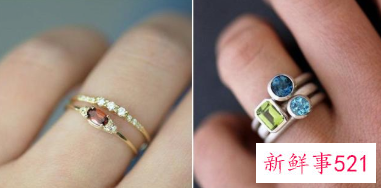 一个手怎么戴2个戒指