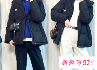 黑色羽绒服配什么丝巾