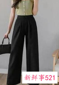 黑色阔腿裤搭配上衣图