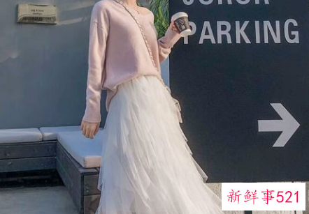 纱裙半身裙搭配什么上衣好看