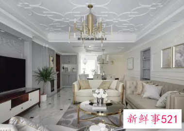 石膏线吊顶效果图