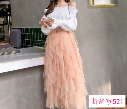 纱裙半身裙搭配什么上衣好看