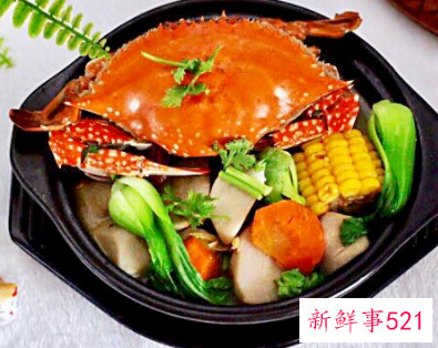 梭子蟹杂蔬煲家常做法