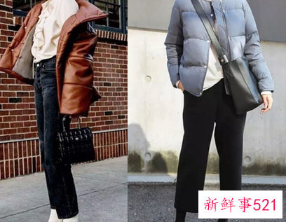冬天阔腿裤怎么搭配羽绒服