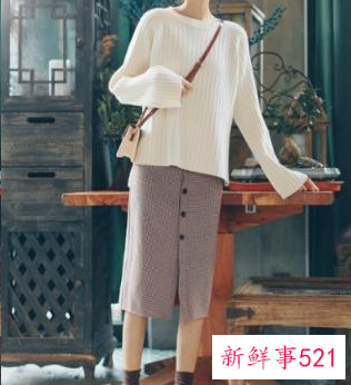 冬天半身长裙配什么外套