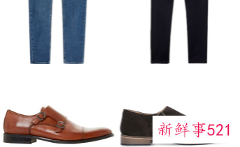 皮鞋配牛仔裤