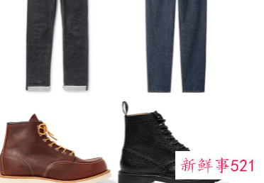 皮鞋配牛仔裤