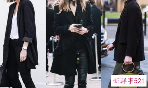 外套黑色的里面搭配什么颜色