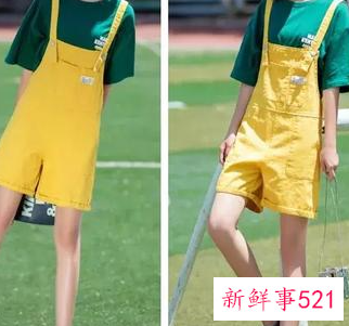 黄色运动裤搭配