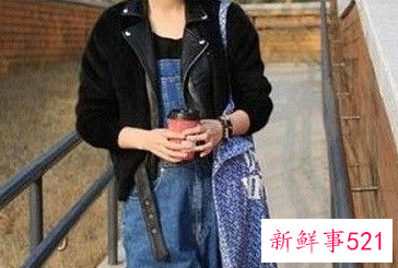 牛仔背带裙外套搭配图