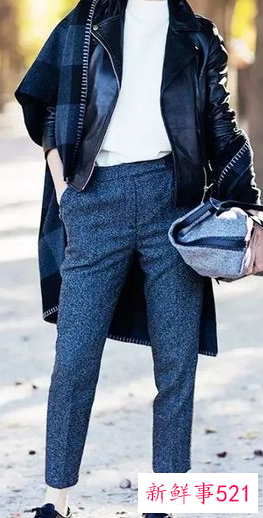 小白鞋西裤搭配