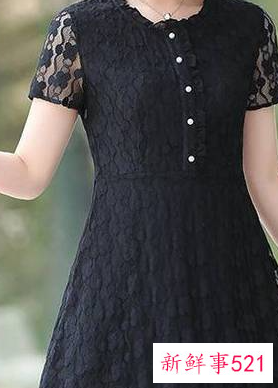 四十多岁穿什么色蕾丝连衣裙