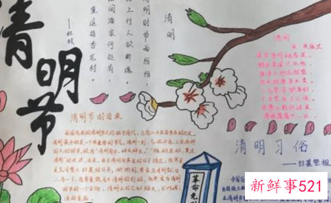 清明节的手抄报